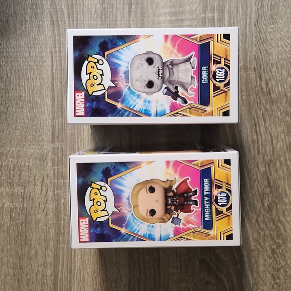 Funko Pop Bundle Mighty Thor & Gorr from Thor Love and Thunder - Picture 2 of 6